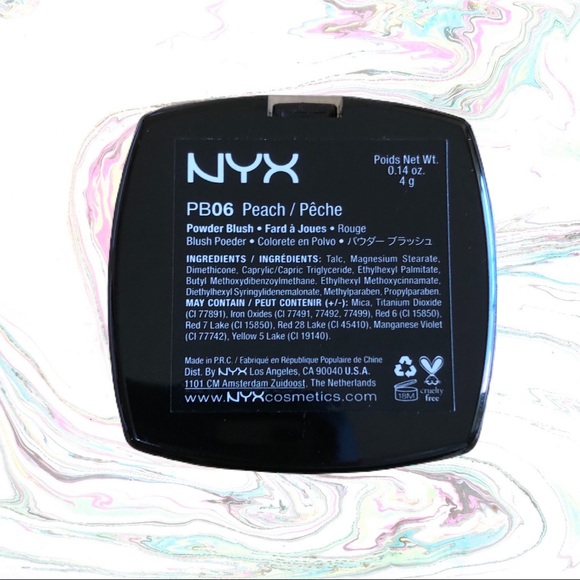 NYX Silky Long-Lasting Powder Blush PB06 Peach - Picture 2 of 2
